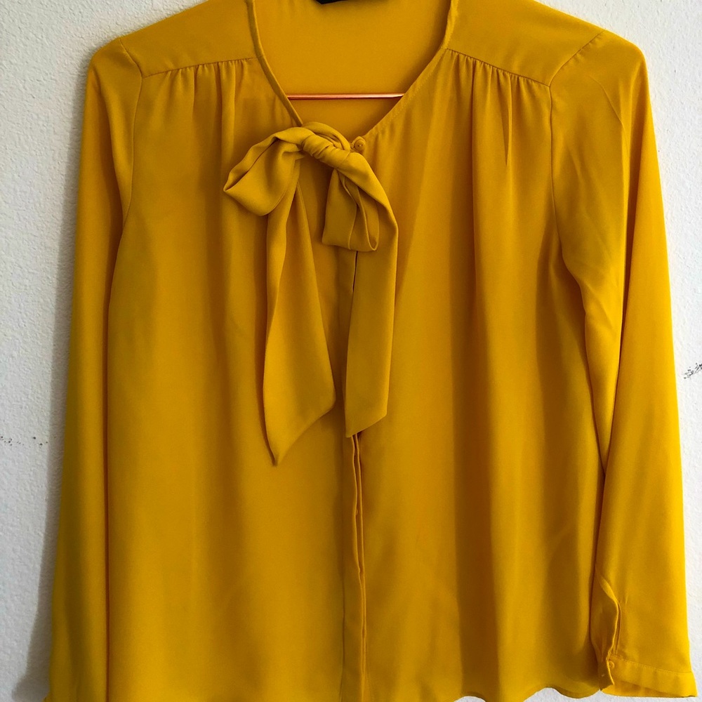Mustard Color Blouse in Size S